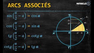 TRIGONOMÉTRIE  ARCS ASSOCIÉS [upl. by Connel]