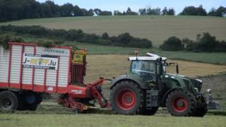 JReiff in grass silage with 2X Fendt 826 and Pottinger Jumbo Combiline 7210 [upl. by Kip]