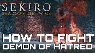 Sekiro Shadows Die Twice HOW TO FIGHT DEMON OF HATRED SECRET BOSS LOCATION [upl. by Dunstan406]