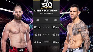 Jiri Prochazka vs Aleksandar Rakic Full Fight  UFC 300 Fight [upl. by Notwal184]