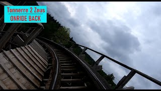 TONNERRE 2 ZEUS Onride Back PARC ASTERIX 2023 [upl. by Enneillij58]