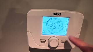 Baxi thermostat instructions [upl. by Melloney102]