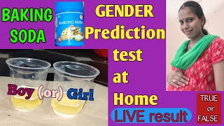 Baking soda test for gender Baby gender prediction test at homeLive result boy or girlBaking soda [upl. by Jourdain432]