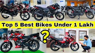 2024 Top 5 Best Bike Under 1 Lakh🔥On Road Price in India😍Honest Opinion  Best 125cc Bike For You [upl. by Ashman]