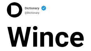 Wince Meaning In English [upl. by Fonville]