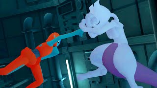 Detective Pikachu Returns  Mewtwo vs Deoxys Full Fight [upl. by Attah778]