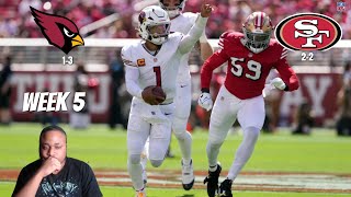 Arizona Cardinals vs San Francisco 49ers Game Highlights  NFL 2024 Season Week 5 Reaction [upl. by Pippo]