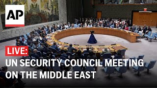 LIVE UN Security Council meeting on the Middle East [upl. by Asa244]