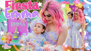 FIESTA DEL PRIMER CUMPLEAÑOS DE MI HIJA EMMA  MIS PASTELITOS [upl. by Maclaine828]