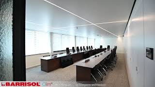 ACV Brussels  Belgium Barrisol Clim® Light Lines® Acoustics® [upl. by Darreg]