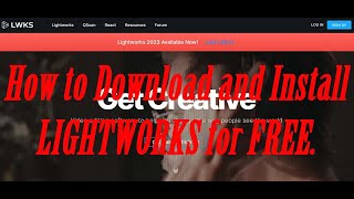 How to Download and Install Lightworks Video Editor for FREE [upl. by Jacobson75]