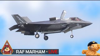 LIVE STEALTH ACTION F35 LIGHTNING 617 DAMBUSTERS 207 SQN amp RN 809 NAS • RAF MARHAM 180924 [upl. by Ayahs82]