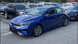 2024 Kia Forte GTLine in Deep Sea BlueBlack interior sharp car for 25k [upl. by Geer144]