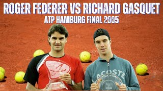 ROGER FEDERER VS RICHARD GASQUET  2005 MENS HAMBURG FINAL [upl. by Letnohc]