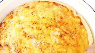 Low Fat Low Carb Cheese amp Onion Quiche Recipe  Eatlean [upl. by Larred]