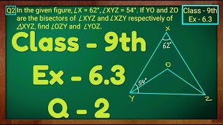 Class  9th Ex  63 Q 2 Lines and Angles Maths NCERT CBSE [upl. by Durwin299]