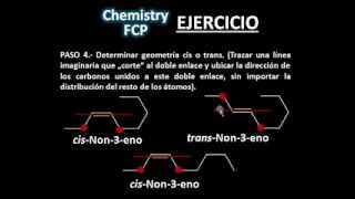 Nomenclatura de alquenos cis trans sin ramificaciones [upl. by Kcirb]