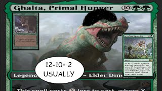 MTG Arena  Mono Green Subtraction  Ghalta Primal Hunger  Historic Brawl [upl. by Darahs]