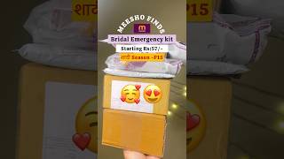 Meesho Bridal Emergency Kit  wedding essentials  Rs57😍meeshofinds unboxing shorts [upl. by Cirda]