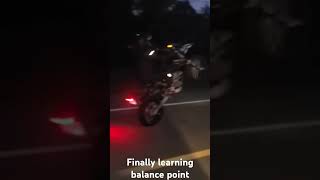 DRZ400SM Night wheelie [upl. by Sholem]