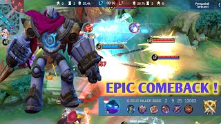 epic comeback atlas  gameplay menegangkan  mobile lagend [upl. by Eita606]