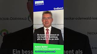 Grußwort Dr Achim Brötel Landrat NeckarOdenwaldKreis [upl. by Ahsitil]