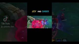 This leonin 🗿 mobilelegends mlbb memes saber joy duo [upl. by Raddi56]