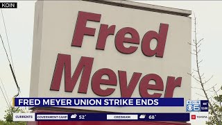 Fred Meyer workers wrap up weeklong strike in Portland metro area [upl. by Iba]