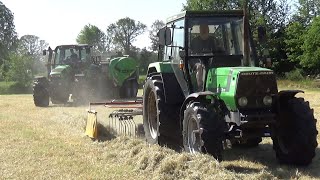 DeutzFahr baling hay [upl. by Tiphany445]