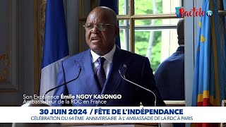 Les Congolais ont fêté le 30 juin avec Emile NGOY lAmbassadeur qui laissera une empreinte positive [upl. by Son]