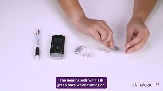 How to pair your Remote Control 2 to your danalogic Extend rechargeable hearing aids [upl. by Somisareg]