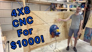 I Mounted A MASSIVE CNC To The Ceiling Of My TINY Workshop [upl. by Annohs]