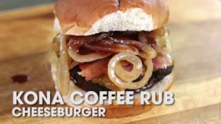 Kings Hawaiian Recipe Kona Coffee Rub Cheeseburger [upl. by Silletram179]