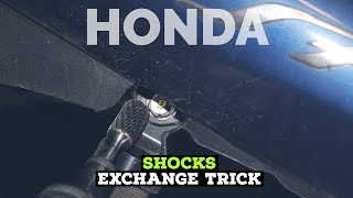 honda SH 300i 0714 easy shock exchange TRICK  FMPguides [upl. by Adnanref]