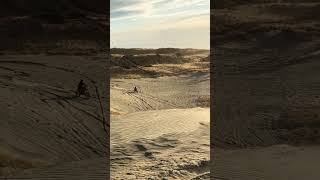 Bean sends it HUGE in Dunes automobile dunebashing dunes dirtbike sanddunes honda motocross [upl. by Anitsirhc]