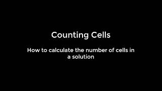 How to calculate the number of cells in a solution using data from a haemocytometer [upl. by Lebar]