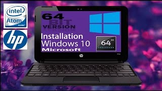 HP MINI 110 WINDOWS 10 64 BITS INSTALLATION [upl. by Notgnilra]