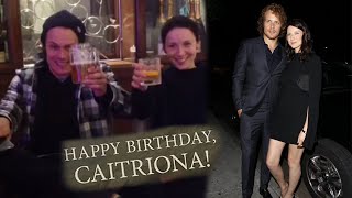 Caitriona Balfe enjoys secret chill night with beau Sam Heughan for her birthday [upl. by Sirromed]