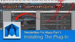 DART 106 Intermediate Maya RenderMan Part 1 Loading The Plugin [upl. by Nawor820]