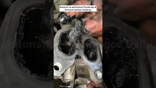 Crysta egr intercooler intake manifold catalytic converter cleaning  catalyticconverter [upl. by Ilarrold]