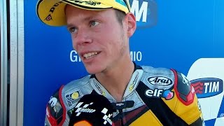 Moto2™ Misano 2014 – Tito Rabat interview [upl. by Nali]