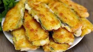 Köstliche frittierte Zucchini Einfaches Rezept [upl. by Levana]