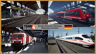 Busy Railfanning at Dresden Neustadt  Train Sim World 4 [upl. by Noyk917]