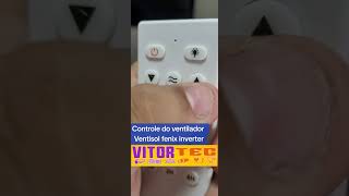 Controle remoto do ventilador Ventisol fenix inverter [upl. by Walczak311]