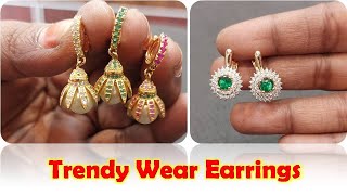 Trendy Wear Earring Collections  Earring Designs  For Booking  9944832054 [upl. by Nwatna]