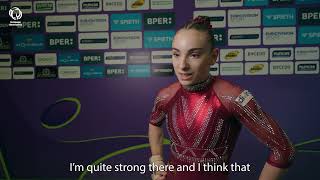 2024 Womens Artistic Europeans  Interview Elvira RUIZFORNELLS ESP after qualification [upl. by Readus]