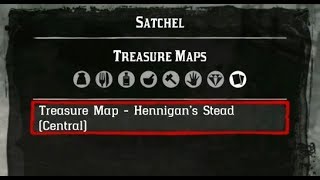 Hennigans Stead Central Treasure Map Location Red Dead Online where I found it [upl. by Athalia]