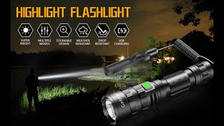 Garberiel 2 in 1 L2 LED Flashlight Set with Picatinny Rail Mount [upl. by Irac]