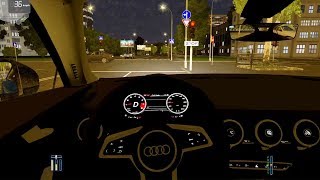 City Car Driving  Audi TTRS  Night Driving [upl. by Hammock]