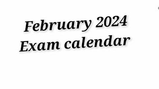 February 2024 PSC exam calendar [upl. by Oicanata213]